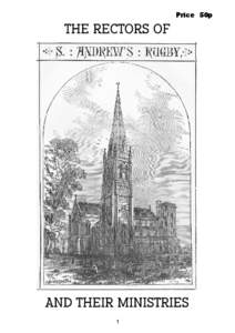 Price 50p  1 RECTORS OF RUGBY 1253 Alexander de Rokeby