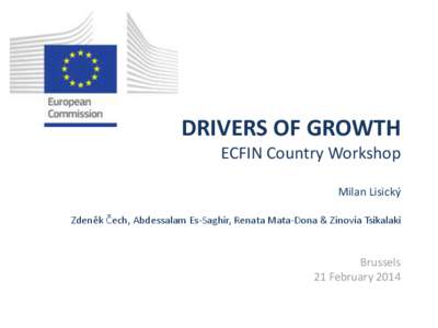 DRIVERS OF GROWTH ECFIN Country Workshop Milan Lisický Zdeněk Čech, Abdessalam Es-Saghir, Renata Mata-Dona & Zinovia Tsikalaki  Brussels