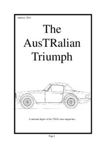 JanuaryThe AusTRalian Triumph