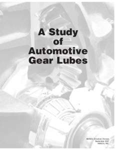 A Study of Automotive Gear Lubes  AMSOIL Drivetrain Division