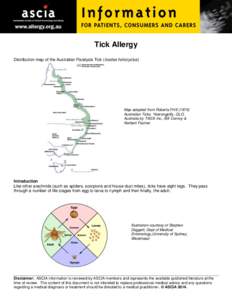 Allergology / Tick-borne diseases / Acari / Immune system / Ixodes holocyclus / Tick / Allergy / Allergen / Mite / Medicine / Health / Immunology