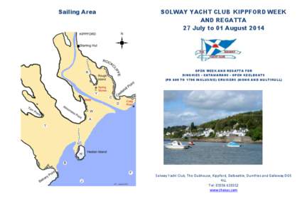 Sailing Area  SOLWAY YACHT CLUB KIPPFORD WEEK
