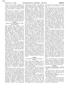 September 17, 1996  Last week, Mayor Rudolph W. Giuliani of New York announced that he and his staff had recently become aware of section 434 of the new welfare