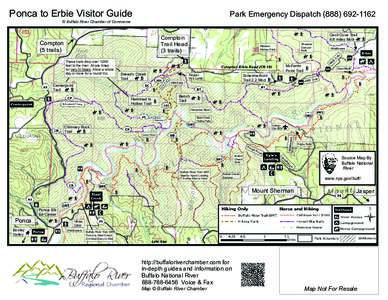 Ponca to Erbie Visitor Guide  Park Emergency Dispatch © Buffalo River Chamber of Commerce Cecil Cove Trail