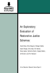 Restorative justice / Law / Philosophy / Dispute resolution / Mediation / National Probation Service / Probation officer / Howard Zehr / Ethics / Justice / Criminology