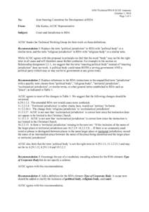 6JSC/TechnicalWG/4/ACOC response October 3, 2014 Page 1 of 2 To: