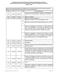 Agenda ISC Meeting August 21, 2007 Albuquerque _ Final.xls