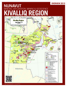 Kivalliq Region / Meadowbank Gold Mine / Arviat / Ferguson Lake / Chesterfield Inlet / Mineral exploration / Yathkyed Lake / Baker Lake / Rankin Inlet / Nunavut / Geography of Canada / Economic geology