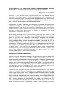 Heiner Bielefeldt, Tetã Joaju pegua Marandu Myasãiha oikuaauka hembiapo Tupã rayhu ha mba’e jererovia sãso rehgua, Paraguáipe ojapo va’ekue Paraguái, 30 jasyapy 2011me Jasyapýpe, 23 guive 30 peve 2011me, aju y