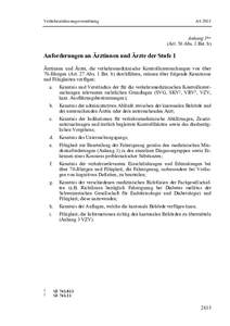 Verkehrszulassungsverordnung  AS 2015 Anhang 1bis (Art. 5b Abs. 1 Bst. b)