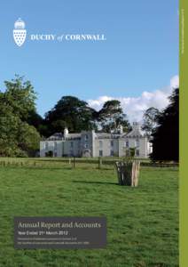 The Duchy of Cornwall Annual Report[removed]Annual Report and Accounts