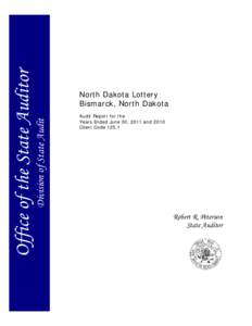 Division of State Audit  Office of the State Auditor North Dakota State Auditor