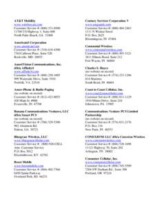 Microsoft Word - Wireless Carriers for the Website-Updated[removed]bd