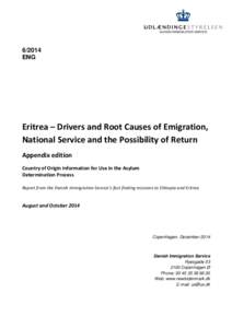 [removed]ENG Eritrea – Drivers and Root Causes of Emigration, National Service and the Possibility of Return Appendix edition