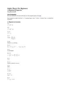 Galois Theory For Beginners A Historical Perspective Jörg Bewersdorff List of misprints If you are interested in the book itself (and not in the misprints) please click here. Each misprint is located in the form “x, y