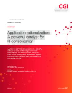 Application rationalization
