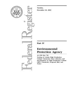 High Production Volume Chemicals Programme / Toxicology / Occupational safety and health / Pollution / Toxic Substances Control Act / Human papillomavirus / Toxics Release Inventory / United States Environmental Protection Agency / Screening Information Dataset / Papillomavirus / Medicine / Pollution in the United States