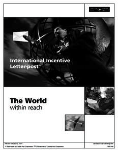International Incentive Letter-post TM The World within reach
