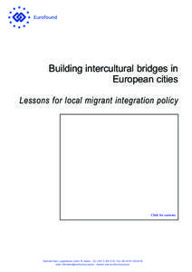 Building intercultural bridges in European cities: Lessons for local migrant integration policy