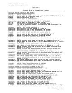 NSFG MALE CRQ FOR[removed]OMB Number[removed]exp[removed]SECTION C Current Wife or Cohabiting Partner VARIABLES BROUGHT FORWARD TO THIS SECTION: