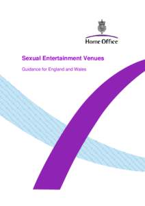 Policing and Crime Bill – Regulation of lap dancing clubs and other sex encounter venues