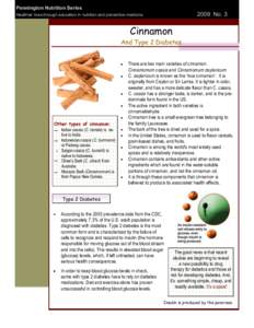 Biology / Cinnamomum aromaticum / Insulin resistance / Cinnamon / Insulin / Low-density lipoprotein / Blood sugar / Diabetes mellitus / Anti-diabetic medication / Diabetes / Medicine / Endocrine system