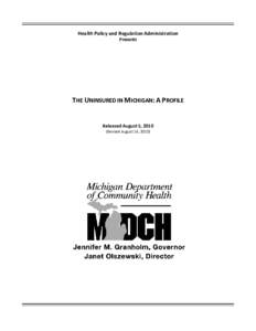 Microsoft Word - The Uninsured in Michigan a Profile 2010FINAL8[removed]doc