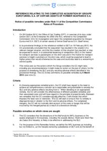 Monopoly / Legal remedy / Federal Rules of Civil Procedure / Government procurement in the United States / Mergers and acquisitions / Business / Government / Economics / Competition Commission / Department for Business /  Innovation and Skills / Economy of the United Kingdom