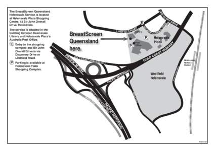 Map of the Helensvale BreastScreen Queensland Service