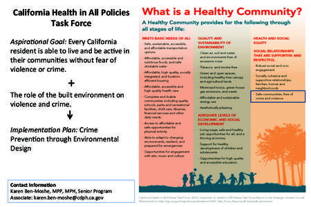 !  California)Health)in)All)Policies) Task)Force)  Aspira(onal!Goal:!Every&California&