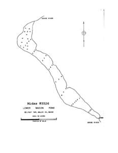 LOWER MASON POND Belfast Twp., Waldo County U.S.G.S. Belfast, Maine Fishes Smallmouth bass Yellow perch