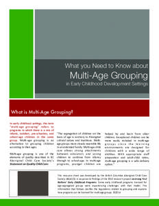 Multi Age Grouping Info Sheet