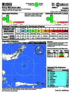 Green Alert Earthquake Shaking M 5.9, MOLUCCA SEA