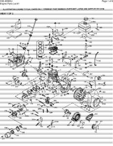 H35-45595U Engine Parts List #1 Page 1 of 6  H35-45595U