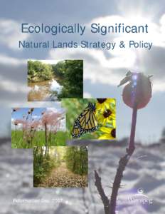 Ecologically Significant Natural Lands Strategy & Policy Reformatted Dec. 2007  Ecologically Significant Natural Lands (ESNL) Strategy