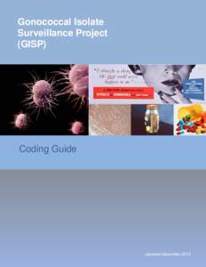 Gonococcal Isolate Surveillance Project (GISP) Coding Guide