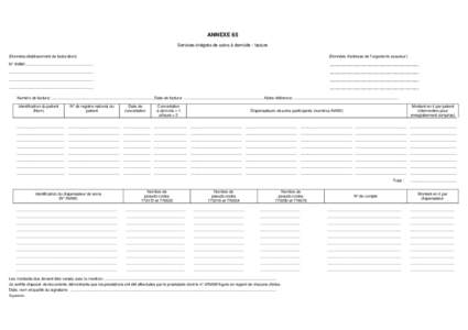 Services intégrés de soins à domicile (SISD) - Formulaires