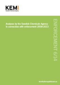 Analyses by the Swedish Chemicals Agency in connection with enforcement, Enforcement 6/14