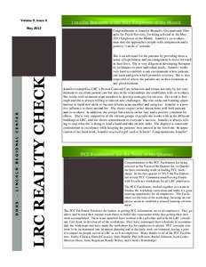 Volume 9, Issue 4  LRC REALITY CHECK DHHS