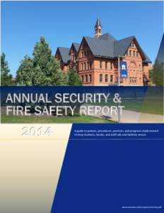 2013 Annual Security Report and Fire Safety Report for Reporting Year 2012