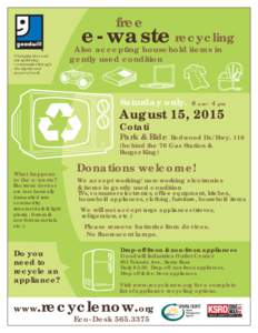 Free electronics recycling event