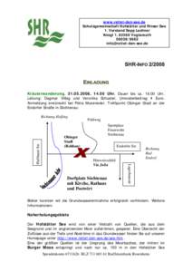 www.rettet-den-see.de Schutzgemeinschaft Hofstätter und Rinser See 1. Vorstand Sepp Lechner Knogl 1, 83569 Vogtareuth 