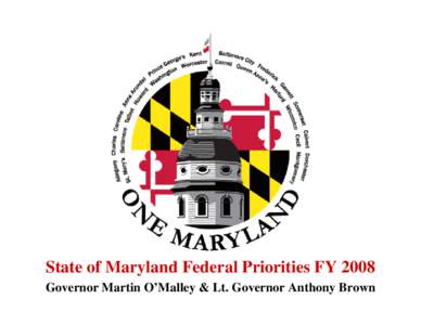 Microsoft PowerPoint - State of Maryland-Federal prioritiesARV.ppt
