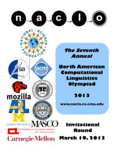 The Seventh Annual North American Computational Linguistics Olympiad