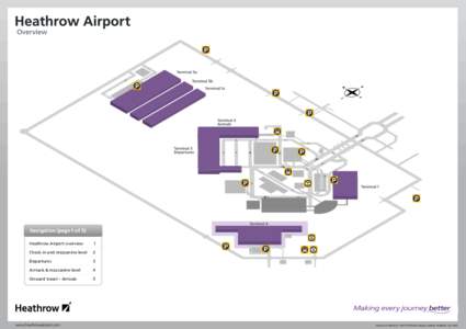 Navigation (page 1 of 5) Heathrow Airport overview 1  Check-in and mezzanine level