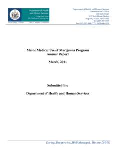 Department of Health and Human Services Commissioner’s Office 221 State Street # 11 State House Station Augusta, Maine[removed]Tel: ([removed]