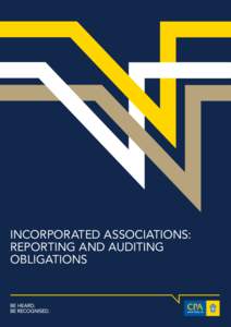 Incorporated associations - reporting and auditing obligations