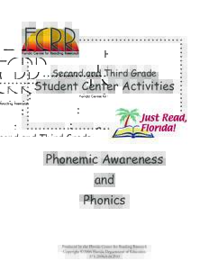 Second and Third Grade  Student Center Activities Phonemic Awareness and