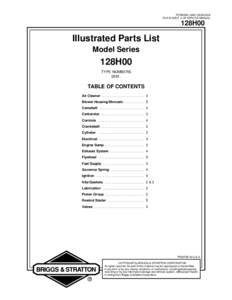 FORM MS–3242–[removed]FILE IN SECT. 2 OF SERVICE MANUAL 128H00  Illustrated Parts List