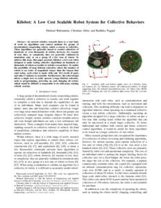 Mobile robot / Autonomous robot / Self-reconfiguring modular robot / Autonomy / Robotics / Robot